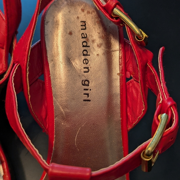 Stylish Red Sandals by Madden Girl - Picture 3 of 5